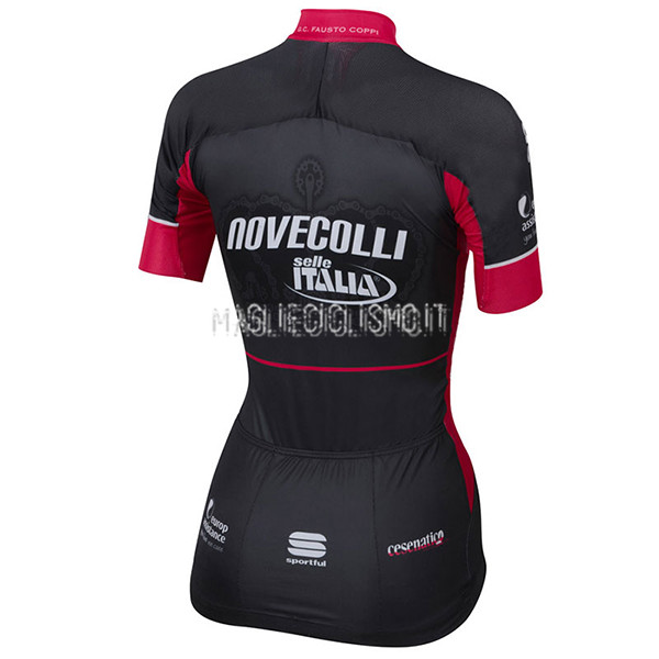 Maglia Donne Nove Colli 2017 Nero e Rosso